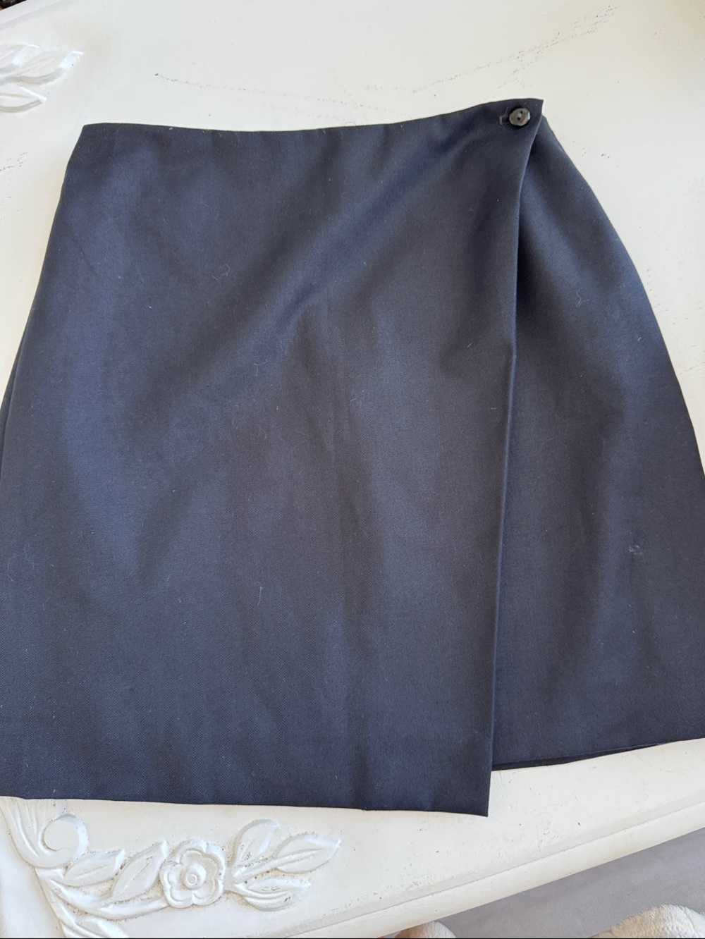 Lupe Mendizabal Classic Black Mini Wrap Skirt